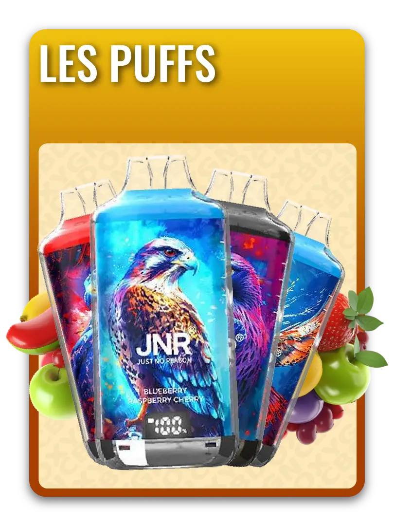 Puff JNR 28K  Jusqu' 28 000 bouffes de vape  OXYG'N