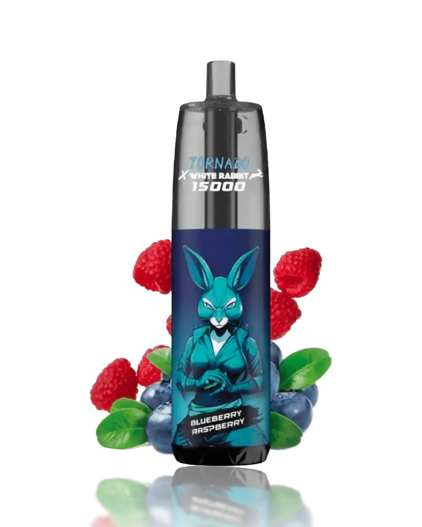 Puff rechargeable 15000 bouffées Blueberry Raspberry Tornado x White Rabbit