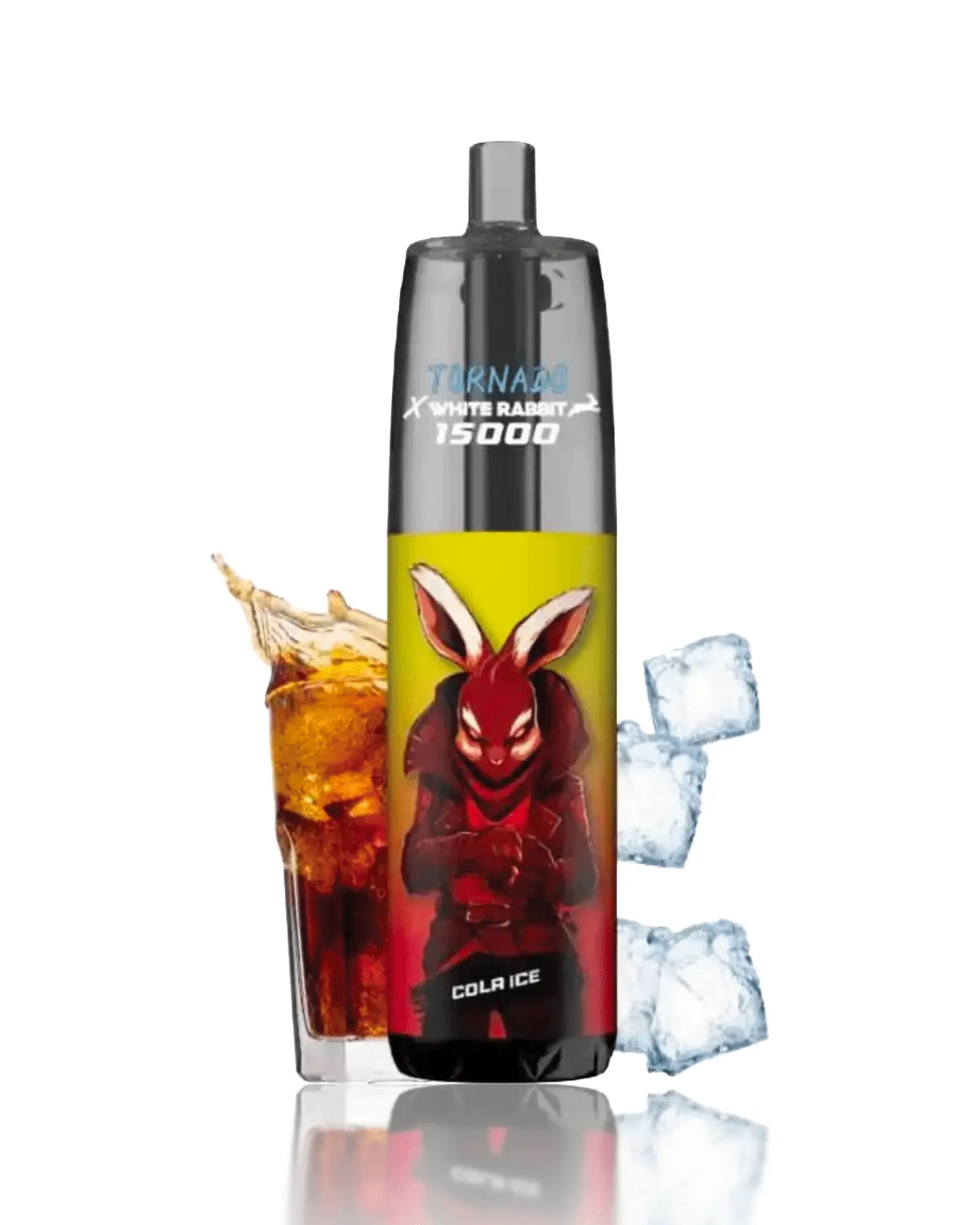 Puff nicotine goût Cola Ice 15000 bouffées Tornado x White Rabbit