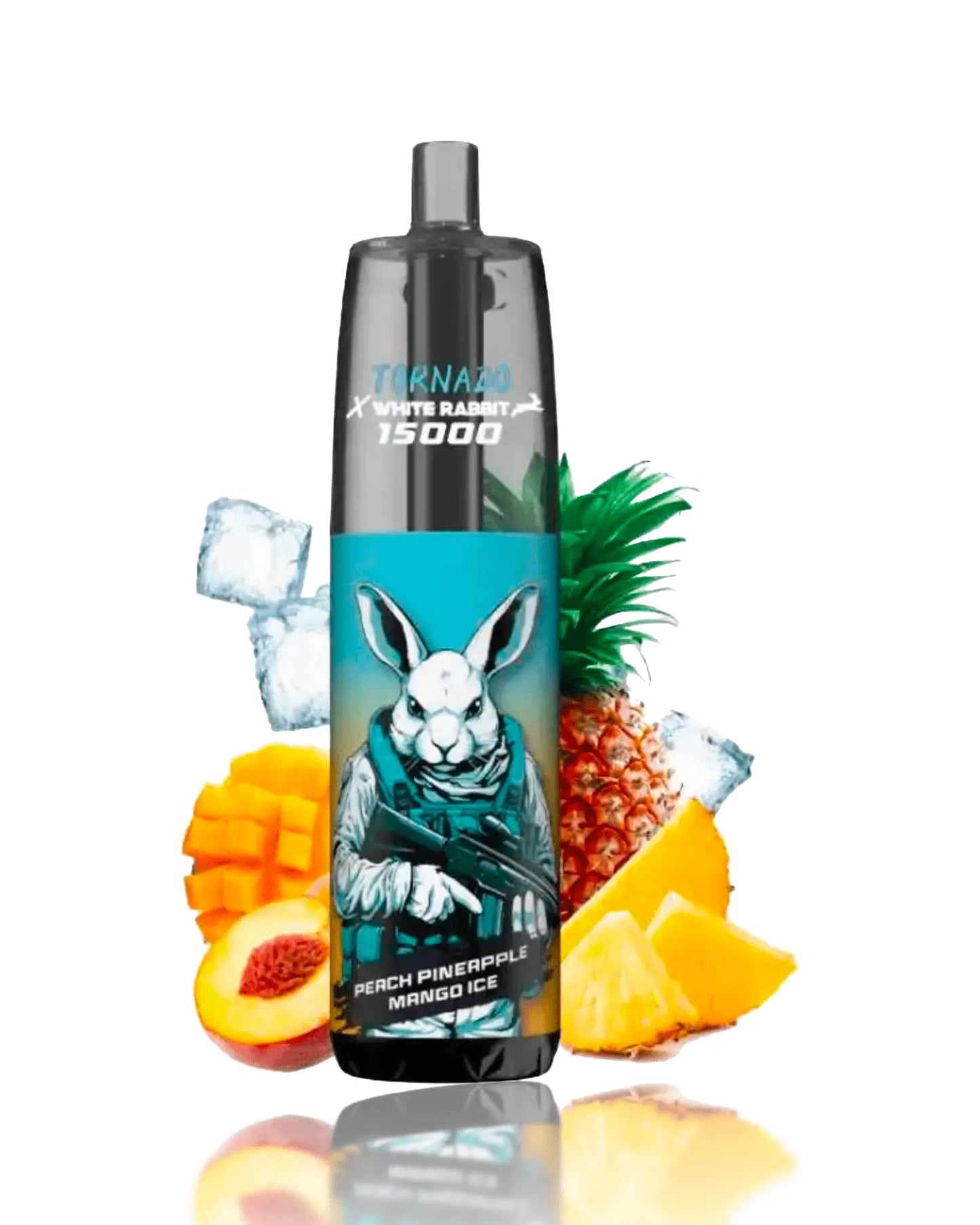 Puff Peach Pineapple Mango Ice 15000 bouffees Tornado x White Rabbit - OXYG'N