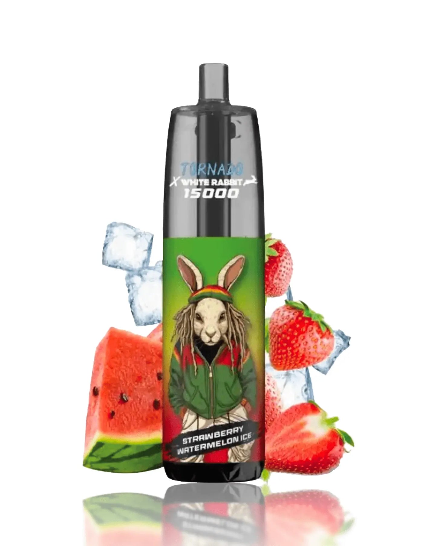 Puff Strawberry Watermelon Ice 15000 bouffées Tornado x White Rabbit