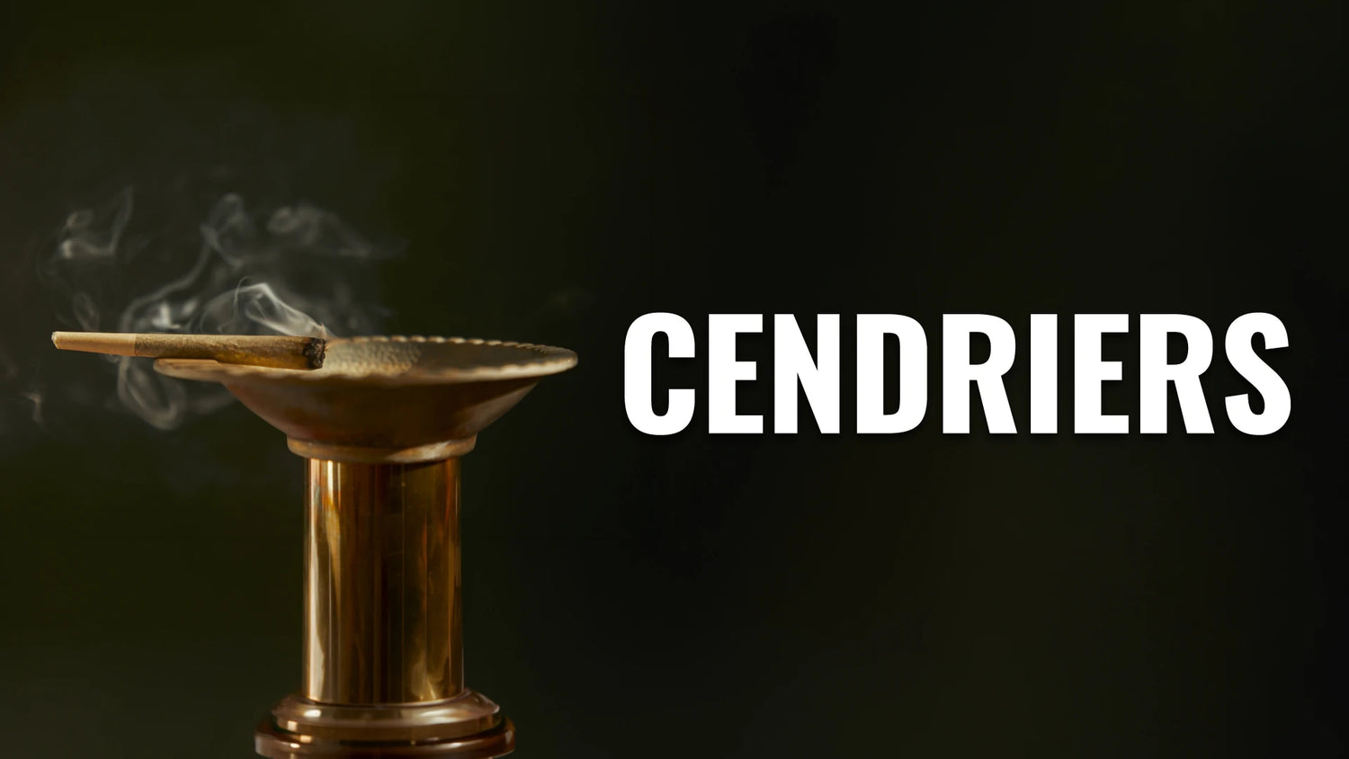 Cendrier avec un joint de CBD