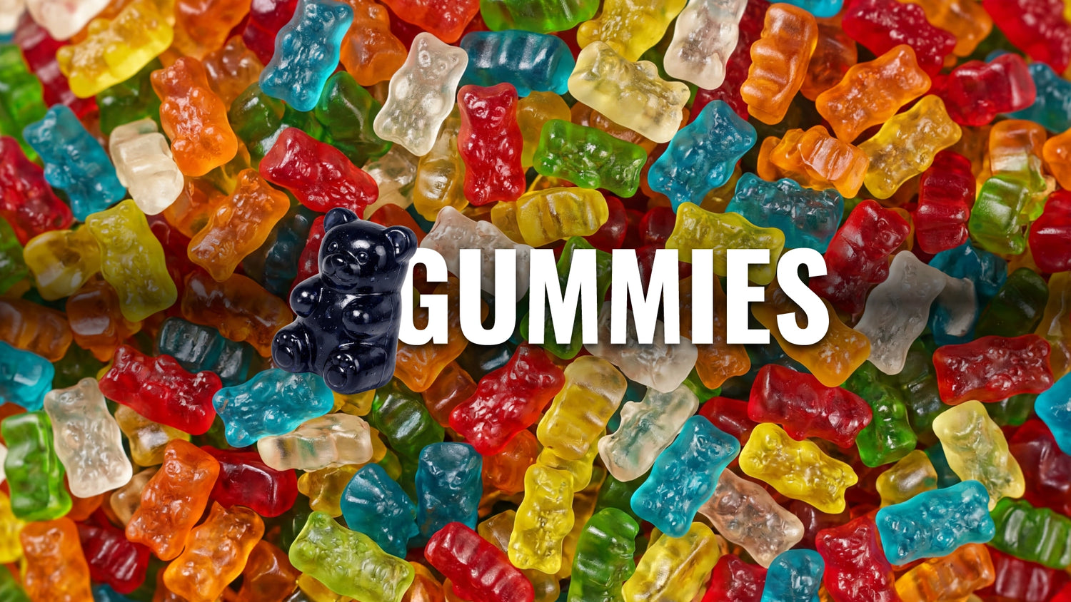 gummies CBD en forme d’oursons colorés