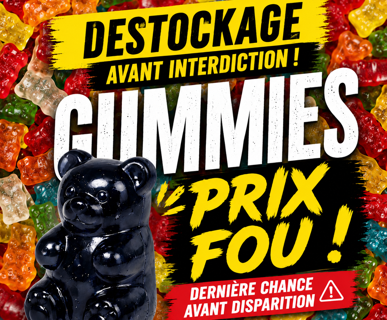 Destockage sur les gummies CBD