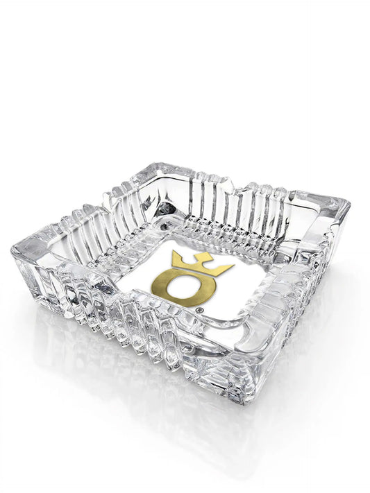 Cendrier en verre carré picto Oxyg'n King