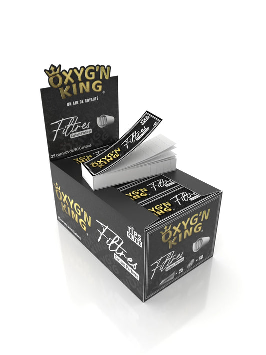 Boite de 25 carnets de filtres carton Oxyg'n King